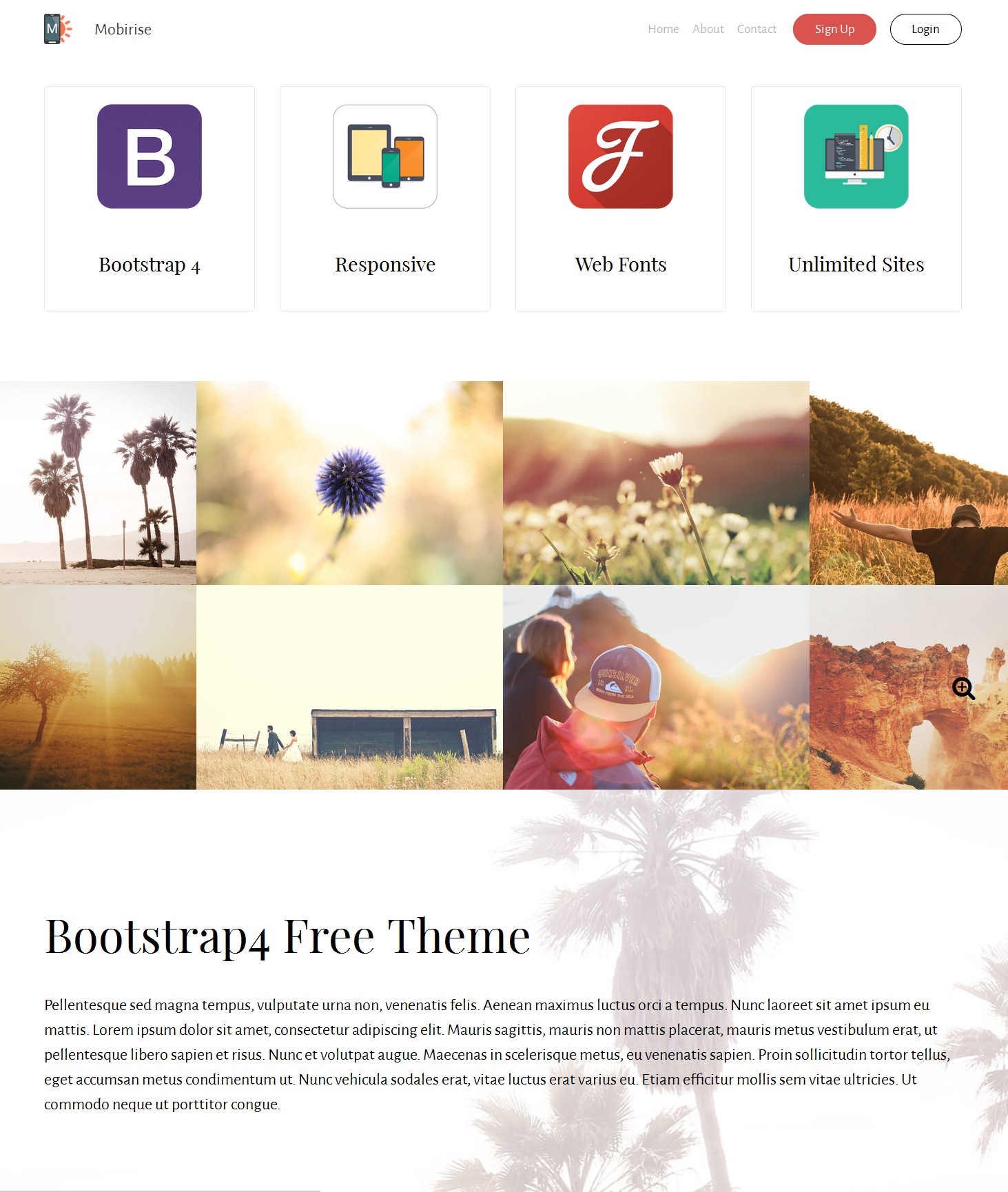 HTML5 Bootstrap Design Theme