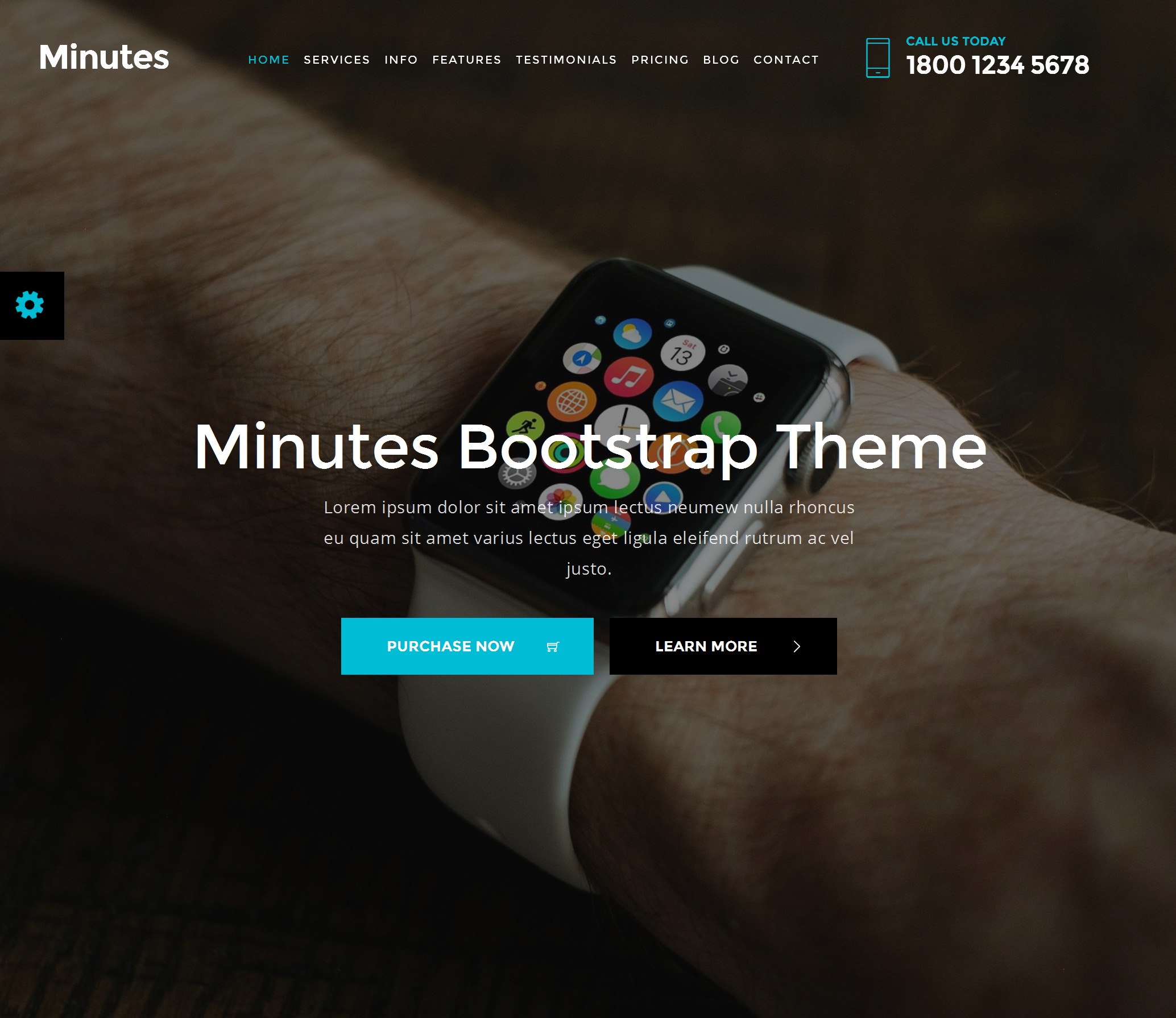 CSS3 Bootstrap Single Page Theme