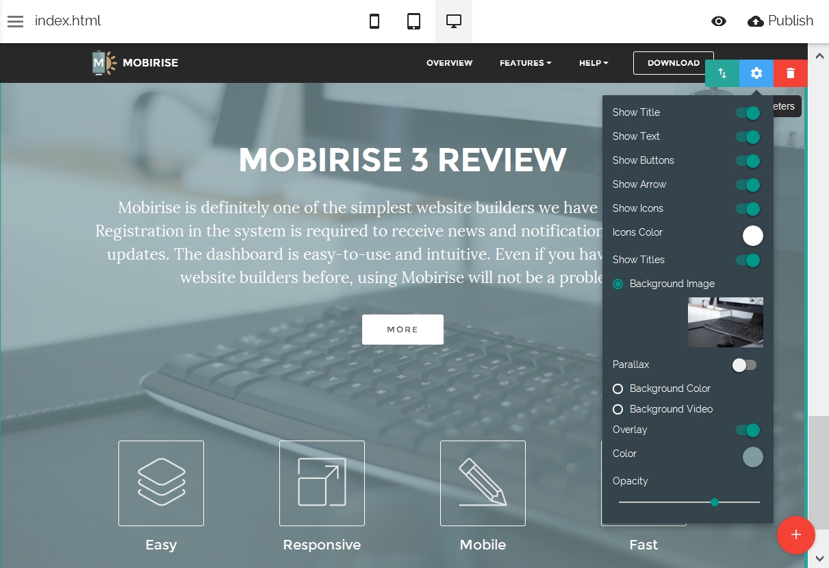 Responsive Site Themes