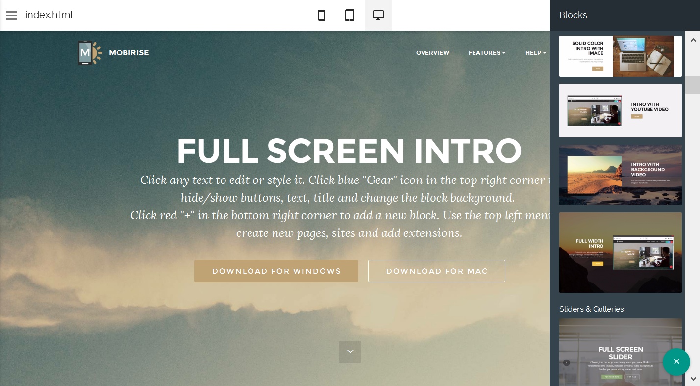 HTML5 Site Template