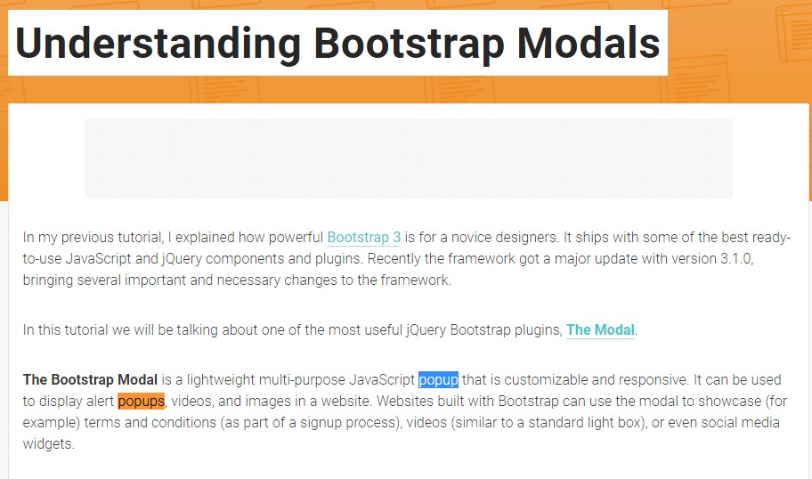  One more  handy  post about Bootstrap Modal Popup