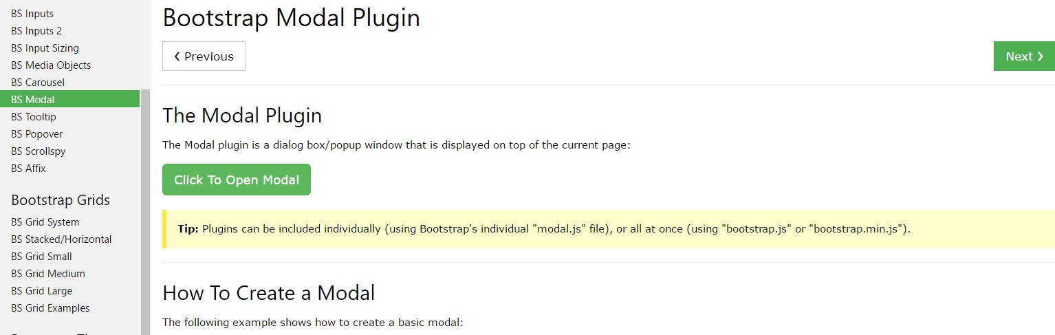 Bootstrap Modal Popup:  guide  article
