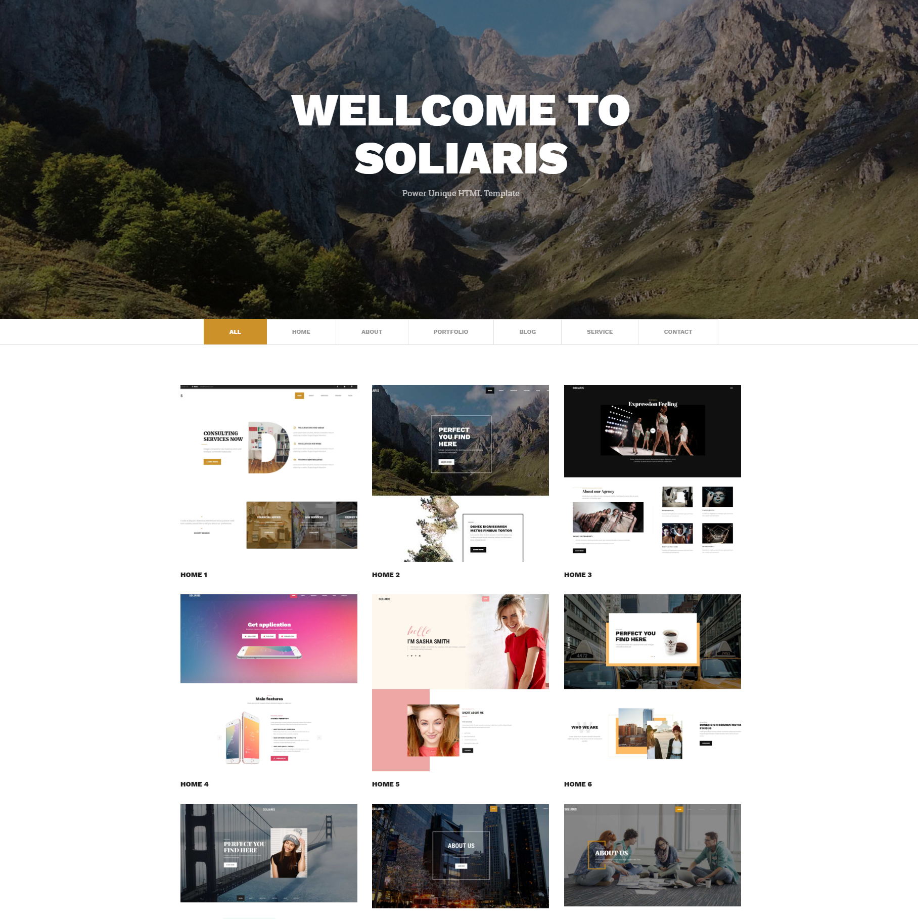 HTML5 Bootstrap Soliaris Themes
