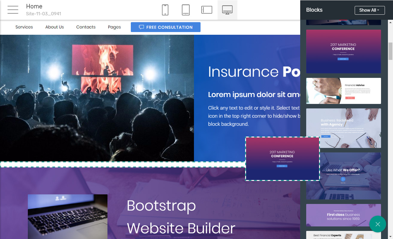 Bootstrap Page Software